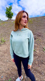 Ladies -  BOX hoody in SAGE