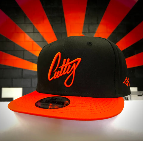 Snapback - 1Liner Classic Puff on “Black/Orange”