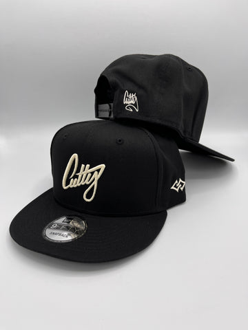 Snapback - 1Liner Classic Puff “Off White on Black”