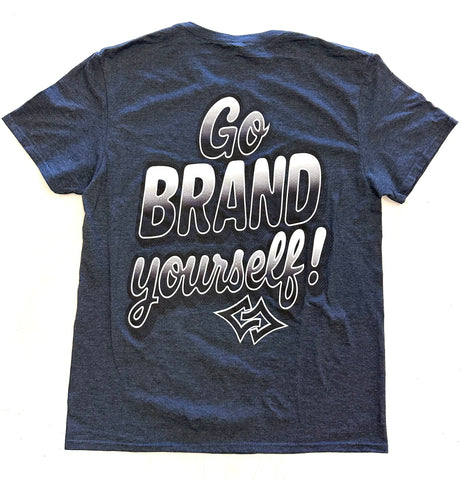 Tshirt - Go BRAND Yourself! Charcoal Heather Grey