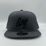 Snapback - 1Liner in BLACK Classic Puff on “Charcoal”