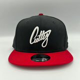 Snapback - 1Liner Classic Puff on “BLK/RED”