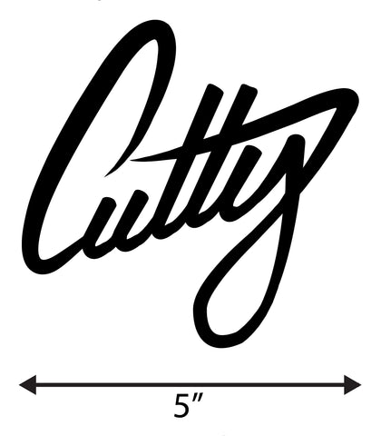 Stickers - Cutty DieCut "1Liner" Signature