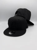 Snapback - 1Liner Classic Puff “Black on Black”